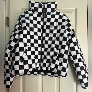 Vans MTE Checkerboard Print Puffer Jacket in Medium